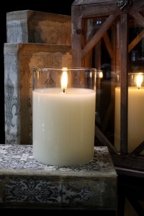    3.5x5" SIMPLY IVORY RADIANCE POURED CANDLE [478273]